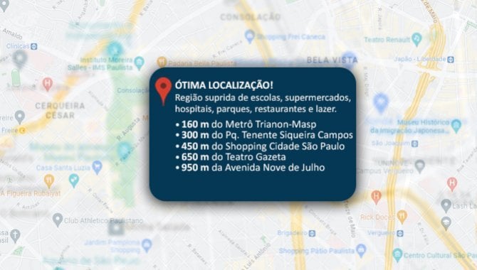 Foto - Apartamento 54 m² (Metrô Trianon-Masp) - Bela Vista - São Paulo - SP - [2]