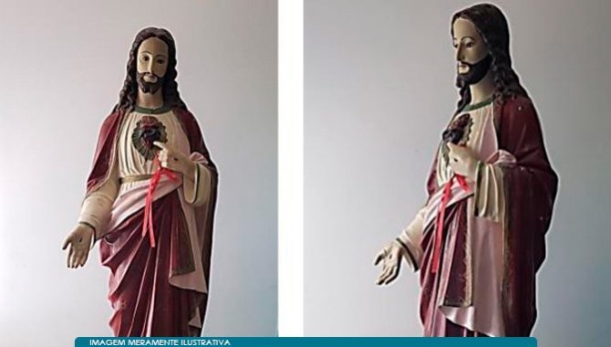 Foto - Arte Sacra - Representação de Jesus Cristo com suas chagas - [1]