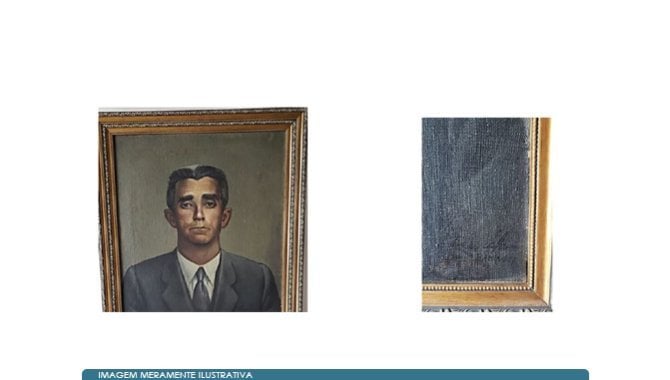 Foto - Retrato - Dr. Edgar do Rego Santos: Obra de representação na Galeria de ilustres da Instituição - [1]