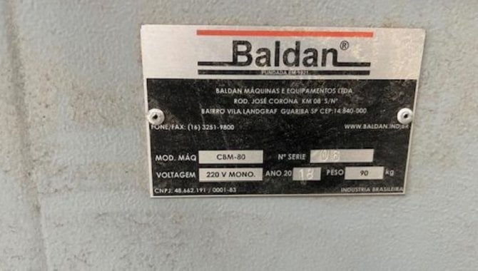 Foto - Máquina coladeira Baldan, CBM-80 - [3]