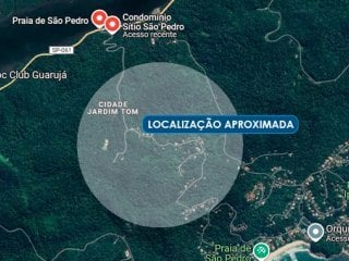 Área de 1.543 m² (lt 08 da qd 29) - condomínio sítio são pedro - guarujá - sp