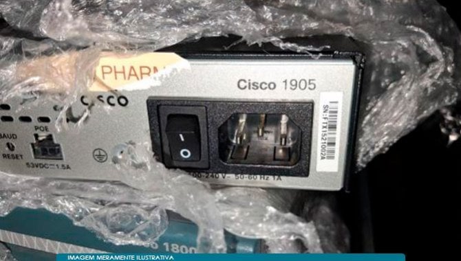 Foto - 01 Conjunto de Informática, 01 Impressora HP e 02 Modem Cisco - [8]