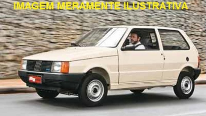 Foto - Automóvel Fiat Uno Mille, Branco 1993/1992 - [1]