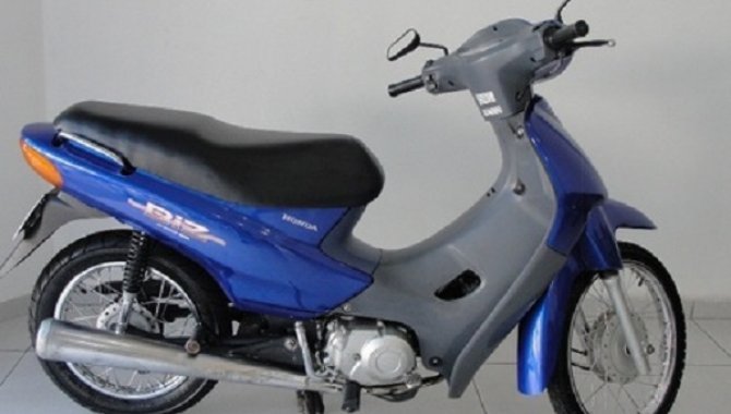 Foto - Moto Honda Biz, 2002/2003, Azul - [1]