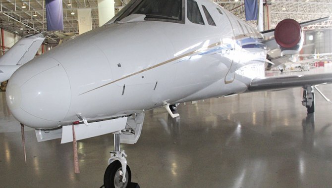 Foto - Aeronave Cessna Aircraft Citation XLS, 2005, Branca - [1]