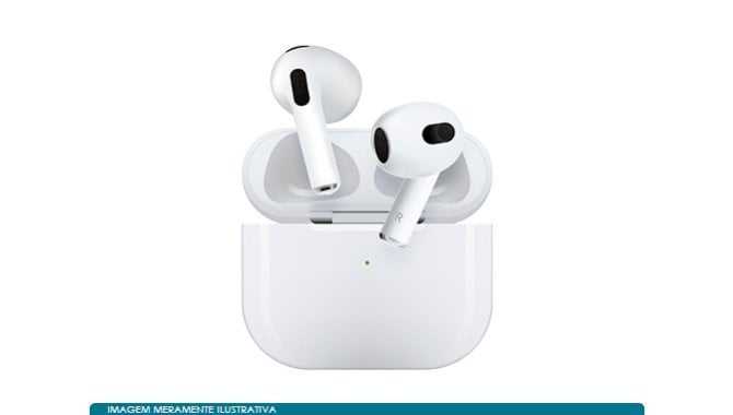 Foto - 01 AirPods Apple (3ª geração) | Lote 01 - [2]