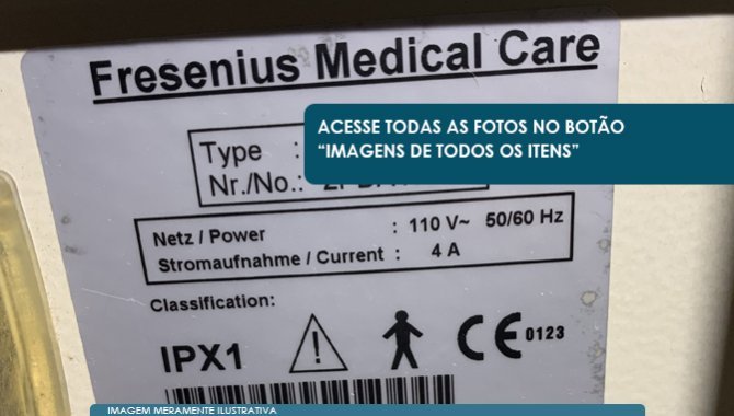 Foto - 01 Aparelho de Anestesia marca Drager modelo Fabius Gs Prem e 01 Diálise Peritonial marca Fresenius modelo Pd-Night - [6]