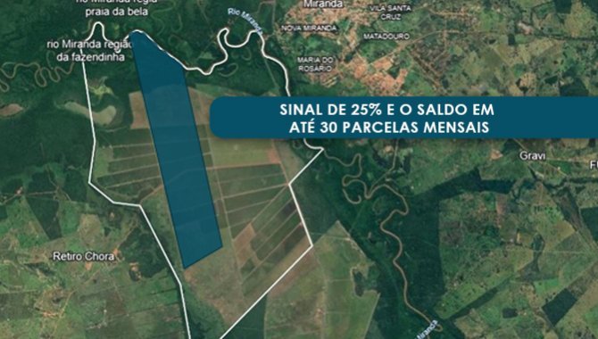 Foto - Área de Terras com 595 ha - Fazenda Pouso Alegre (Beira do Rio Miranda) - Miranda - MS - [1]